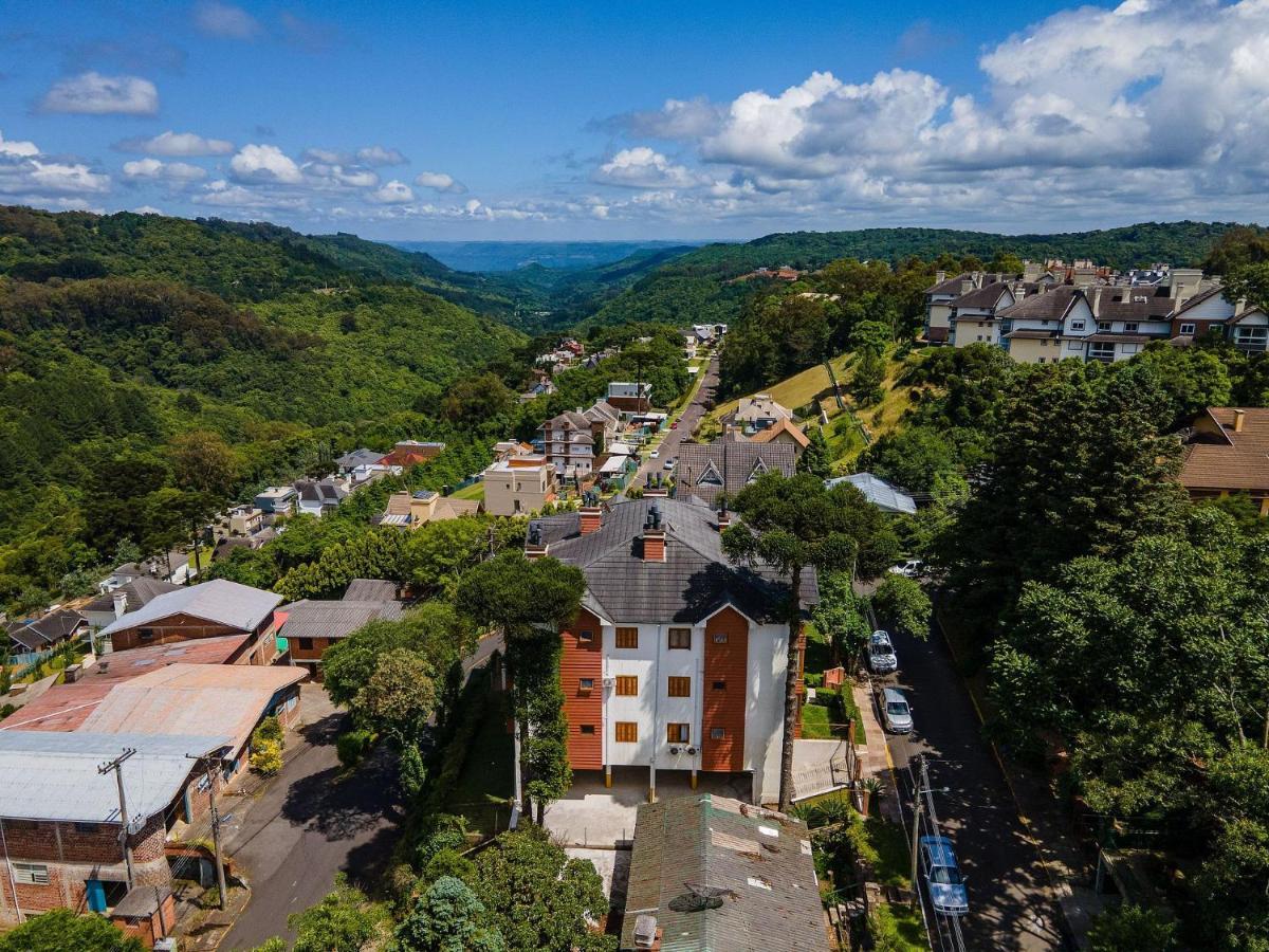 Cristo Rei 302 - Apartamento Em Gramado - Vista Para O Vale Exterior photo