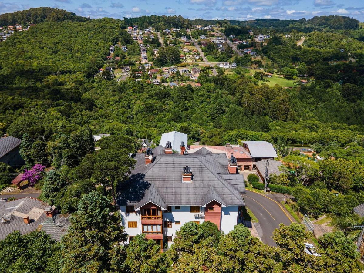 Cristo Rei 302 - Apartamento Em Gramado - Vista Para O Vale Exterior photo